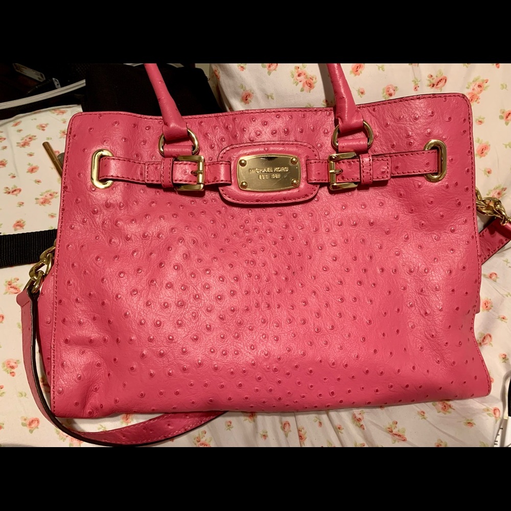 Michael Kors Ostrich Handbag/ Purse